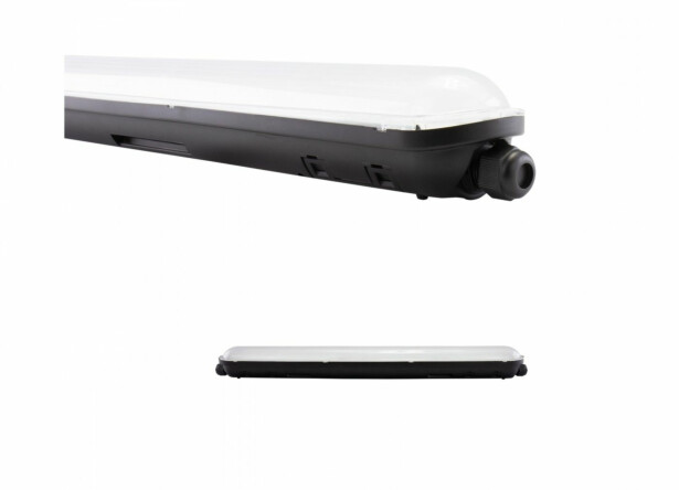 Teollisuusvalaisin Spectrum Limea Gigant PW tiivistetty 600mm 20W 4000K 120° IP65 IK10 musta