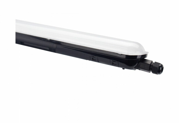 Teollisuusvalaisin Spectrum Limea Gigant tiivistetty 1250x72x70mm 38W 4000K 120° IP65 IK10 musta