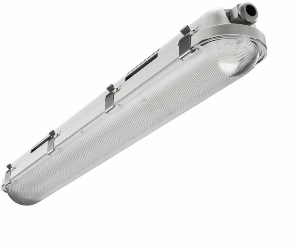 Teollisuusvalaisin Spectrum Limea Gigant Pro Hermetic 600x80x68mm 21W/12W 4000K 120° IP66 IK10 harmaa/valkoinen