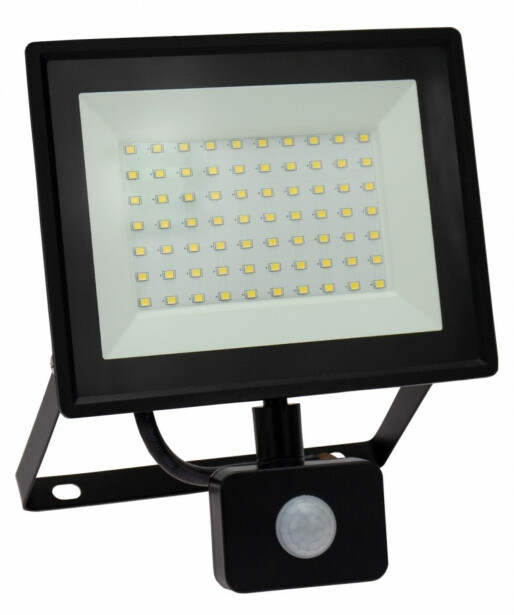 Ulkoseinävalaisin Spectrum Noctis Lux 3 liiketunnistimella 50W IP44 3000K 180x215x53mm musta