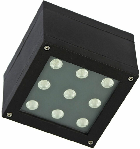Alasvalo Spectrum Chloe COB LED 3000K 15° IP44 150x150x105mm musta