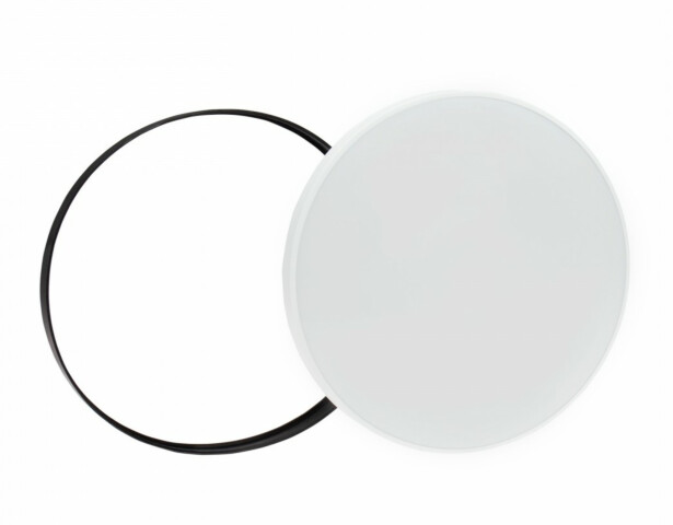 Plafondi Spectrum Nymphea Black & White Ø320mm 24W 115° CCT 3000/4000/6000K IP54 valkoinen/musta