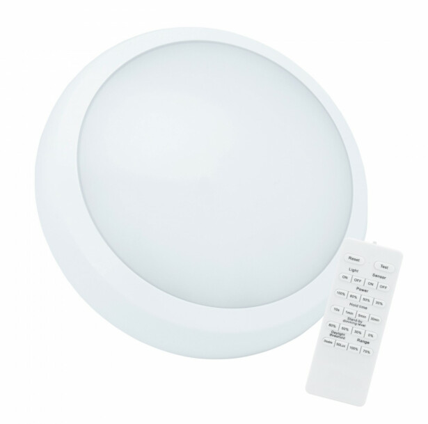 Plafondi Spectrum Nymphea City Pro 2 Ø320mm 18/24W kaukosäädin IP65 CCT 3000/4000/6000K valkoinen