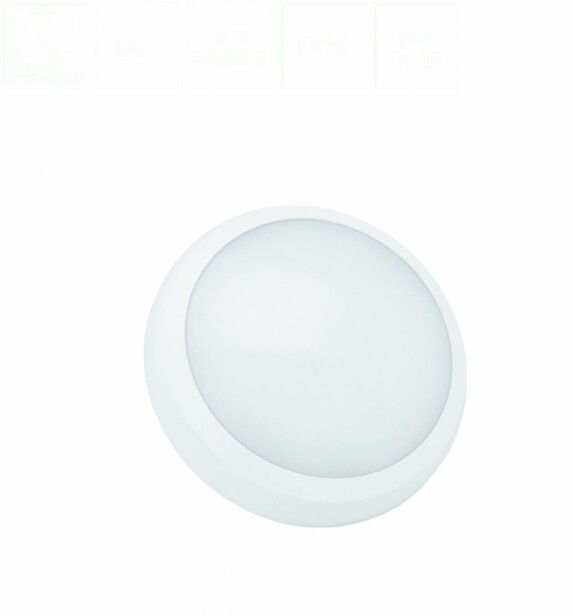 Plafondi Spectrum Nymphea City Pro 2 Ø320mm 23/30W IP65 CCT 3000/4000/6000K valkoinen Ø320x80mm