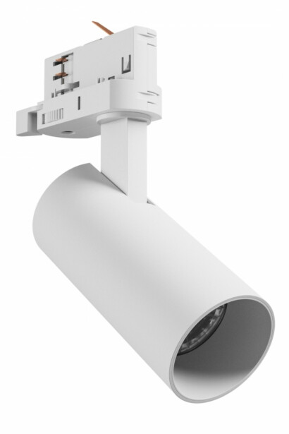 LED-spottivalaisin Spectrum Andromeda Prime 3-vaihekiskoon CCT 8W 25° IP20 Ø54x109x160mm