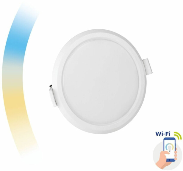 LED-paneeli Spectrum Algine Cct+Dim Wi-Fi Smart pyöreä, upotettava, valkoinen, eri kokoja