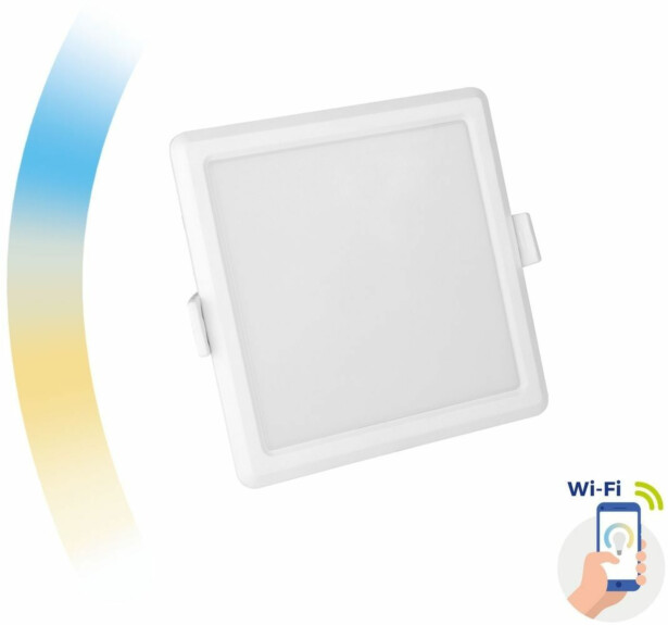 LED-paneeli Spectrum Algine Cct+Dim Wi-Fi Smart neliö upotettava, valkoinen, eri kokoja