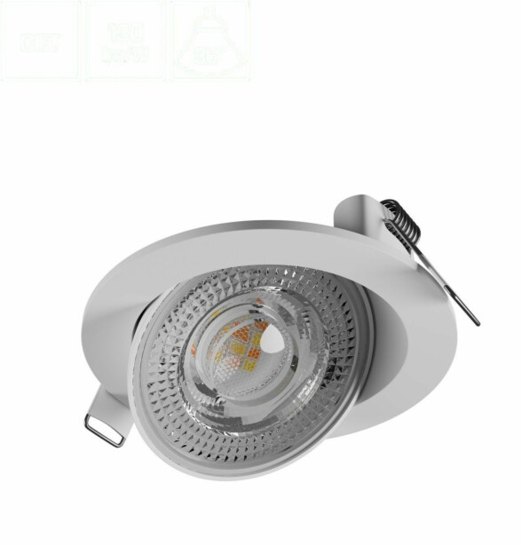 Alasvalo Spectrum Mobilo Ø105x35mm LED 6.5W CCT 36° IP20 suunnattava valkoinen