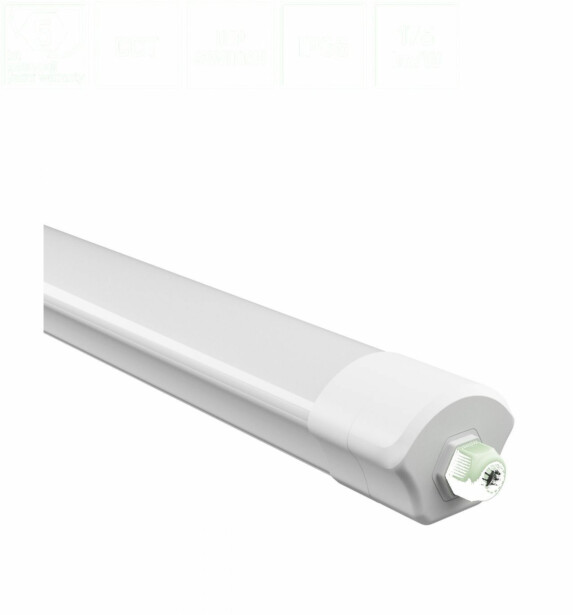 Teollisuusvalaisin Spectrum Limea Vario Hermetic 1500x86x70mm 30/40/50W CCT 120° IP65 IK08 valkoinen