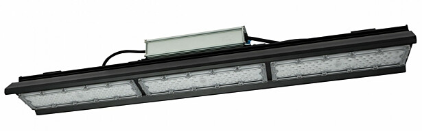 Ripustettava teollisuusvalaisin Spectrum Halls Line 150W 4000K 75x140° IP66 IK10 745x126x95mm musta