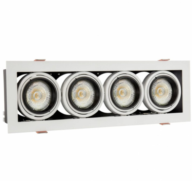 Upotettava kohdevalaisin Spectrum Modern Day Mini 4xGU10 100x316x77mm valkoinen
