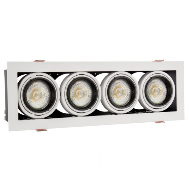 Upotettava kohdevalaisin Spectrum Modern Day Mini 4xGU10 100x316x77mm valkoinen