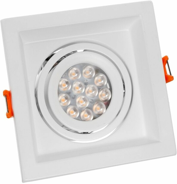 Upotettava kohdevalaisin Spectrum Mdd Mini Uno GU10 110x110x40mm valkoinen