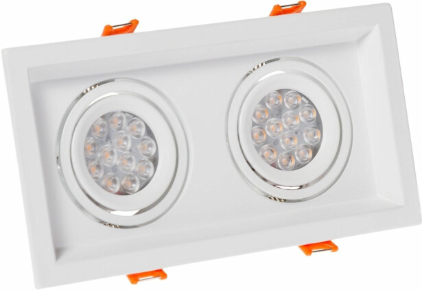 Upotettava kohdevalaisin Spectrum Mdd Mini Due GU10 x2 110x210x40mm valkoinen