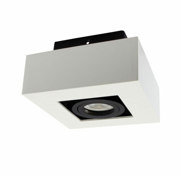 Kohdevalaisin Spectrum Mirora GU10 145x145x85mm pinta-asennettava valkoinen
