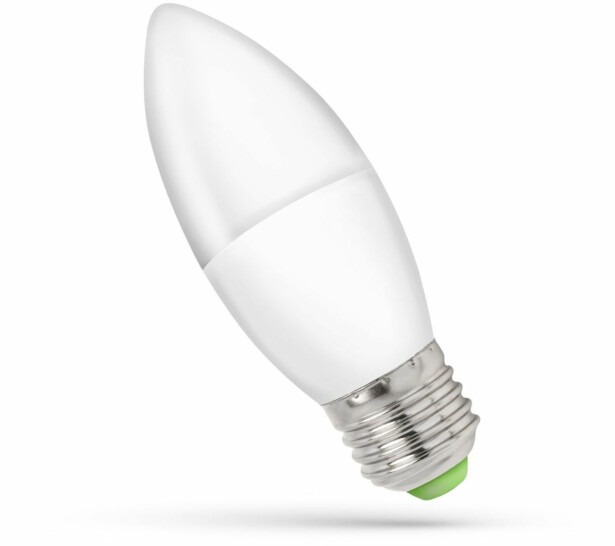 LED-päivänvalolamppu Spectrum E27 kynttilä 6W 230V 6000K