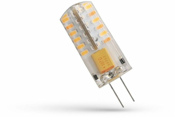 LED-polttimo Spectrum G4 2W 12V silikonipäällyste, eri värilämpötiloja
