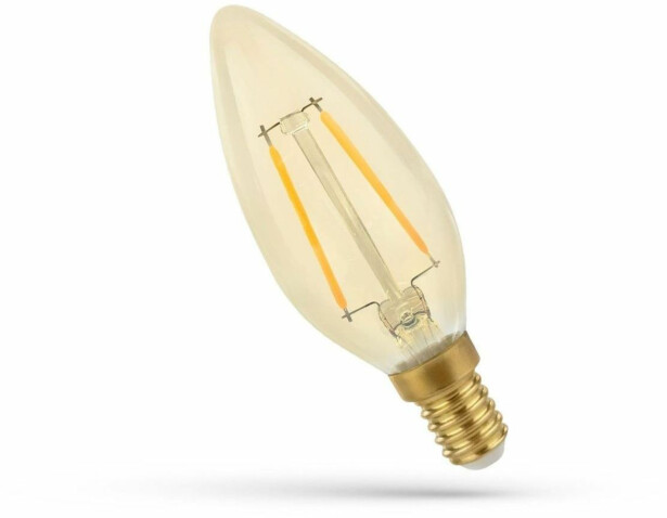 LED-lamppu Spectrum E14 kynttilä 2W 230V 2400K Retroshine