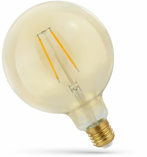 LED-lamppu Spectrum E27 pallo G125 2W 230V 2400K Retroshine