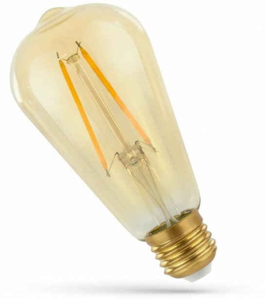 LED-lamppu Spectrum E27 DEG64 2W 230V 2400K Retroshine