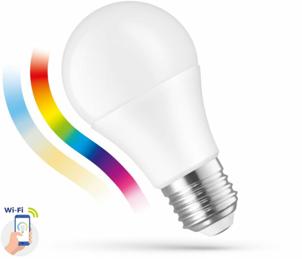 LED-älylamppu Spectrum E27 GLS A60 9W 230V RGBW+CCT+DIM Wi-Fi 3000-6000K