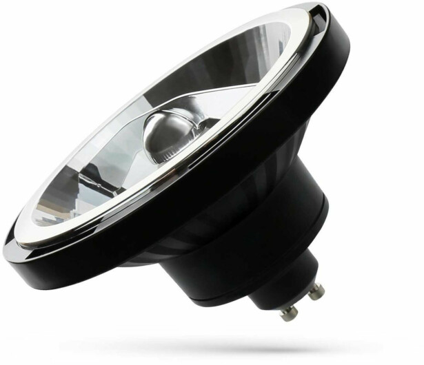 LED-lamppu Spectrum GU10 AR111 12W 230V 15° musta, eri värilämpötiloja