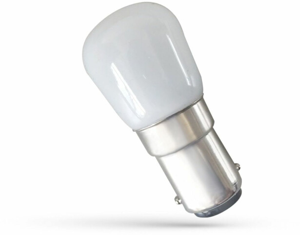 LED-lamppu Spectrum T26 230V 1.5W BA15D, eri värilämpötiloja