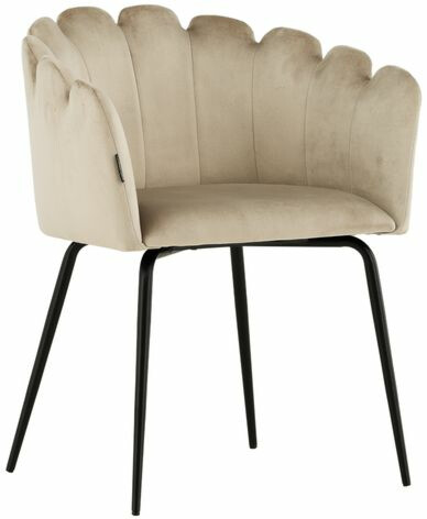 Ruokapöydän tuoli Furniture Fashion Limhamn, käsinojat, beige