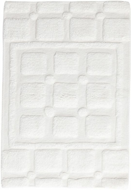 Kylpyhuoneen matto Venture Home Putte, 60x90cm, valkoinen