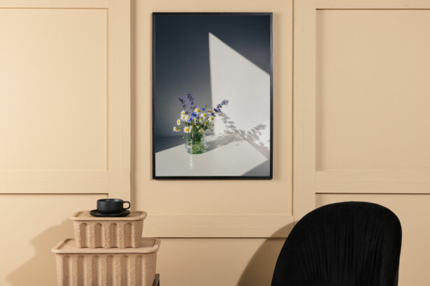 Juliste Venture Home Flowers, valkoinen