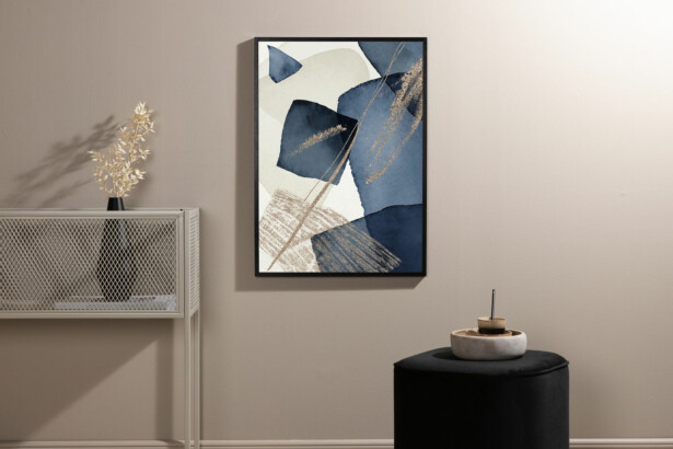 Juliste Venture Home Blue swirl, beige