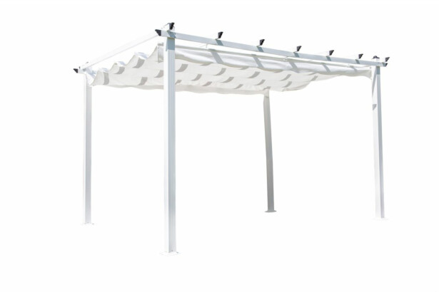 Pergola Venture Home Lazio, 345x395cm, valkoinen