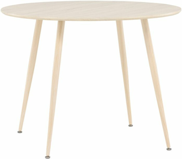 Ruokapöytä Venture Home Plaza, ⌀100 cm, beige