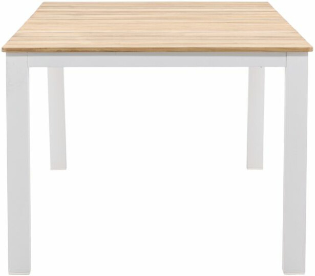 Ruokapöytä Venture Home Mexico, 210x100cm, tiikki/valkoinen