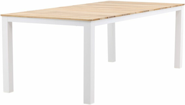 Ruokapöytä Venture Home Mexico, 210x100cm, tiikki/valkoinen