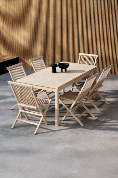 Ruokailuryhmä Venture Home Kenya, 180x90cm, 6-istuttava, beige
