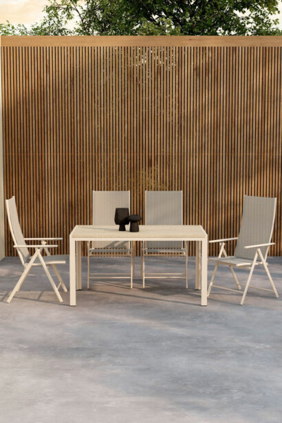 Ruokailuryhmä Venture Home, 140x80cm Mirko-pöytä + 4 Levanzo-tuolia