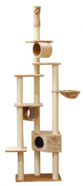 Kissan kiipeilypuu VIPstore Torni, 240-260x72x55cm, eri värejä