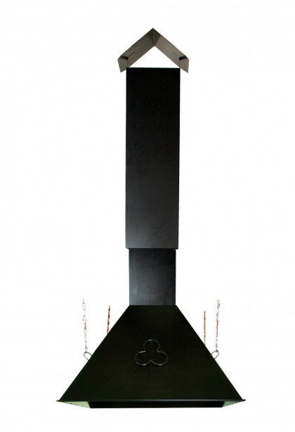 Huuva ja piippusarja Valugrilli 2x1m musta