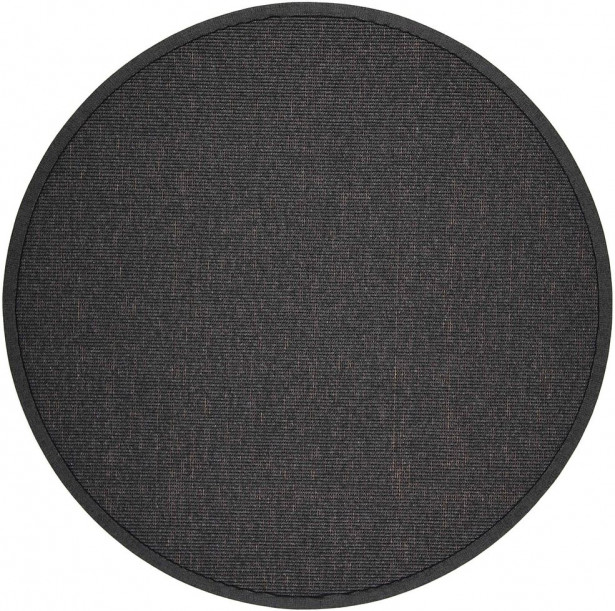 Matto VM Carpet Esmeralda, mittatilaus, pyöreä, musta