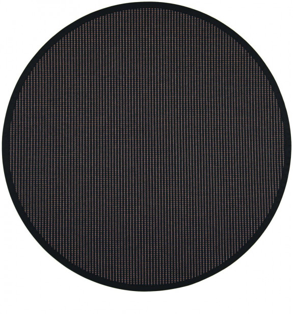 Matto VM Carpet Lyyra, mittatilaus, pyöreä, musta