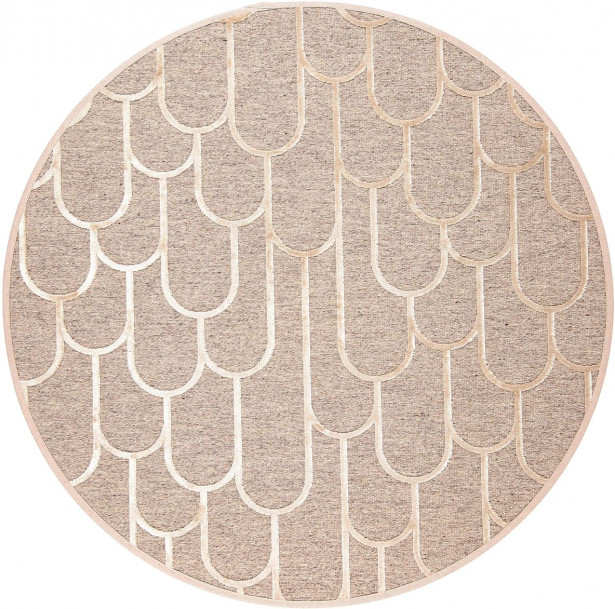 Matto VM Carpet Paanu, mittatilaus, pyöreä, beige