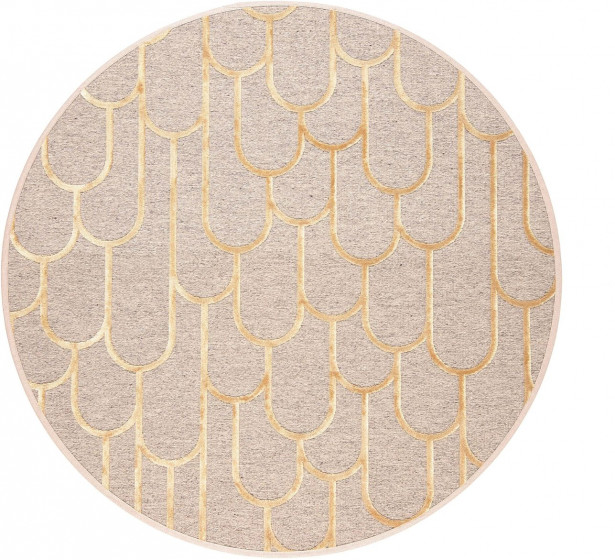 Matto VM Carpet Paanu, pyöreä, kulta, eri kokoja