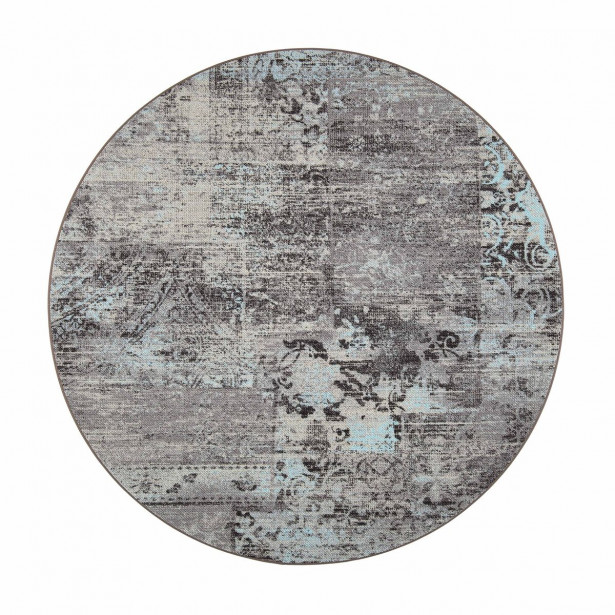 Matto VM Carpet Rustiikki, mittatilaus, pyöreä, turkoosi