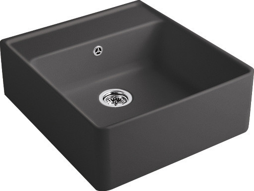 Keittiöallas Villeroy & Boch Butler Sink 60 Graphite, 595x630mm, CeramicPlus, tummanharmaa