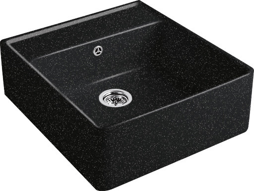 Keittiöallas Villeroy & Boch Butler Sink 60 Chromit, 595x630mm, CeramicPlus, metallinhohto musta