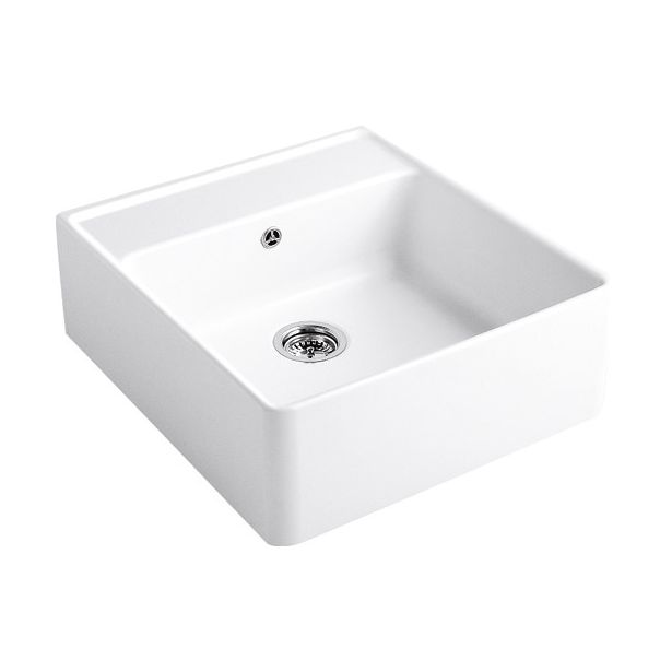 Keittiöallas Villeroy & Boch Butler Sink 60 Alpin White, 595x630mm, CeramicPlus, valkoinen