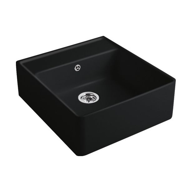 Keittiöallas Villeroy & Boch Butler Sink 60 Ebony, 595x630mm, CeramicPlus, mattamusta