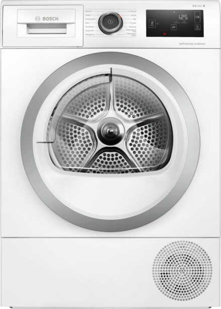 Kuivausrumpu Bosch Serie 6 WTU8769SSN 9kg lämpöpumppu