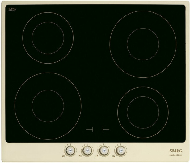 Induktioliesitaso Smeg SI764POM, 59.6cm, musta